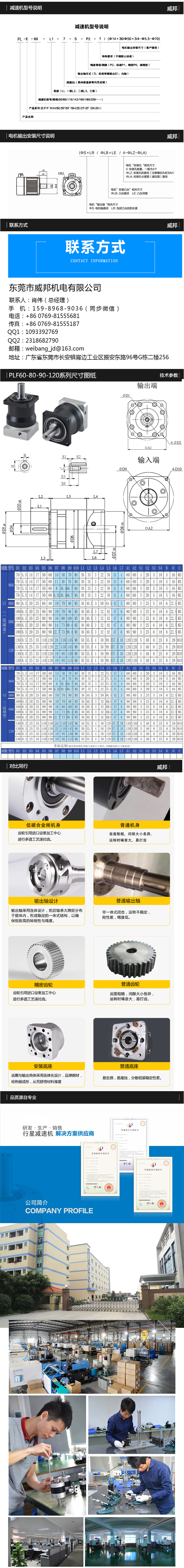減速機(jī)參數(shù)